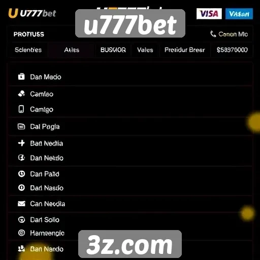 metodos de pagamento disponíveis no site u777bet